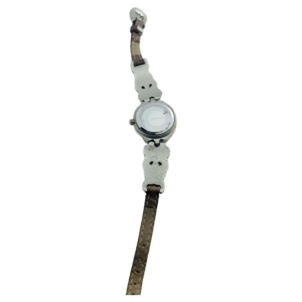Vintage Geneva Women's Brown Buckle‎ Band Analog Watch
